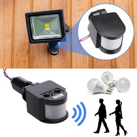 PRATYAHARA 3 Motion Sensor Black Motion Sensor Light Switch Outdoor PIR Continuous 12V Motion Sensor PIR