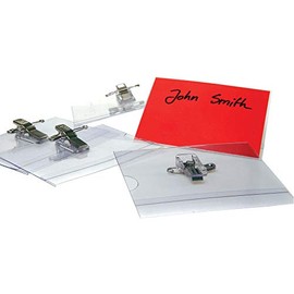 Announce Combi Clip Name Badge, 54 x 90 mm, Pack of 50