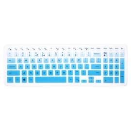 Keyboard Cover Skin Compatible for 15.6" Dell Inspiron 15 7567 7577 i3567 i5570 i5577 i5767 i7559 i7577, 15.6" Dell Inspiron 15 3000 5000 Series, Dell Inspiron 17 5000 Series Like 5748 (Ombre Blue)