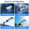 JUMGUN Solar Street Light, Solar Security Light with Remote Control,