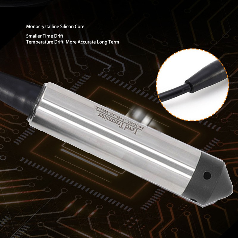 Throw in Type Liquid Level Sensor Stainless Steel Probe Integrated