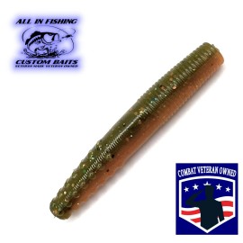 All In Fishing 20ct 2.7” Bluegill / Sunfish Midwest finesse Ned Rig Worm Jig Bait