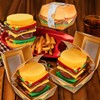 AGRIMONY Funny Burger Socks Box -Funny Gifts for Men Women