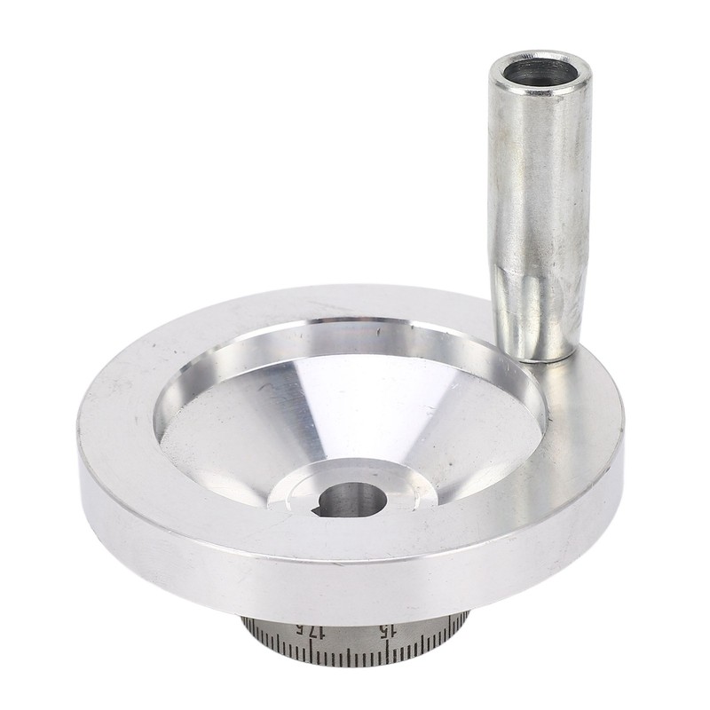 Lathe Handwheel 80mm Aluminum Alloy Hand Wheel with Crank Handle