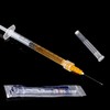 25 Pack 1ml Plastic Lab Syringes with 25Ga, for Scientific