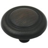 Cosmas 2202ORB Oil Rubbed Bronze Cabinet Hardware Knob - 1-1/4" Diameter