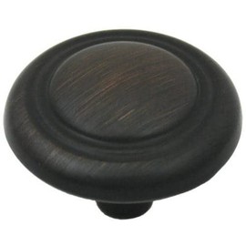 Cosmas 2202ORB Oil Rubbed Bronze Cabinet Hardware Knob - 1-1/4" Diameter