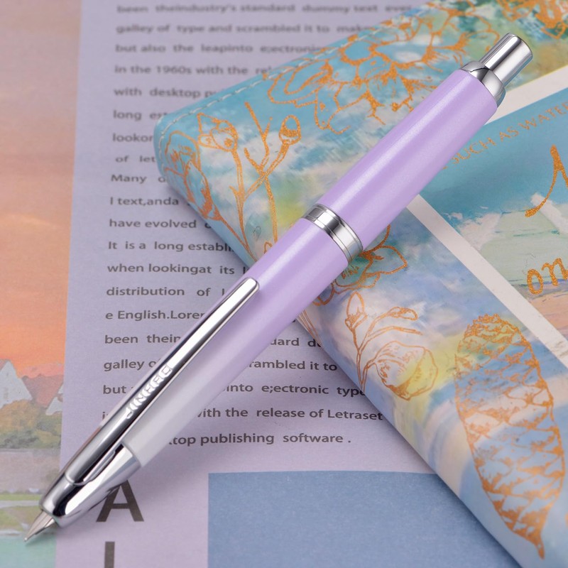 Jinhao 10 Capless Fountain Pen with Box, Gradient Light Purple