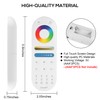 XXK LM091 4-Zone 2.4G RF Remote Control Compatible with RGBW