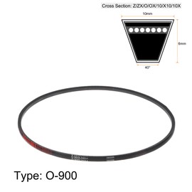 sourcing map O-900 V-belt drive belt, 900 mm, rubber for energy transfer