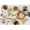 Zyliss E980215 Spritzbeutel Set, Baumwolle/Edelstahl, Pfeifen-Zuckerguss/Kuchendekoration/Zuckerguss/Gebäckfüllung, Wiederverwendbare Baumwollbeutel, Inklusive 5