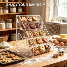 5-Tier Acrylic Cookie Display Stand Easy to Assemble Cookie Stands
