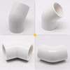 10pcs 3/4" 45 Degree PVC Elbow Pipe Fitting Connector (Socket