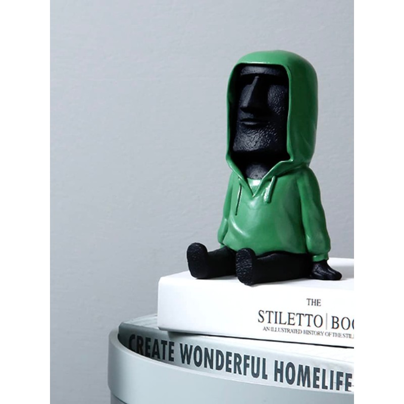 [Natura Style] Unique Smartphone Stand Moai Smartphone Desktop Holder (Gray)