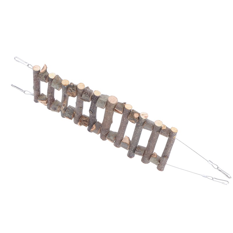 Wooden Pet Ladder Soft Animal Bendable Bridge Toy for Hamster