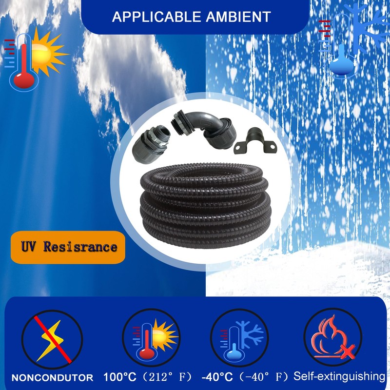 (1/2" Dia * 25 Feet) Yariwiz Black Special Extra Flexible
