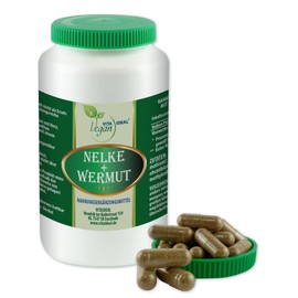 VITA IDEAL Vegan® Spice Clove + Wormwood Herb 120 Capsules - Syzygium Aromaticum - Artemisia Absinthium - Daily Serving 800 mg Cloves + Wormwood Pure Powder, Original by VITAIDEAL