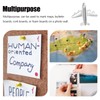 PRETYZOOM 12 Pcs Airplane Shape Push Thumb Travel Cards Nails