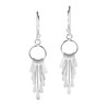 Cascading Rods Chandelier Style .925 Sterling Silver Dangle Earrings