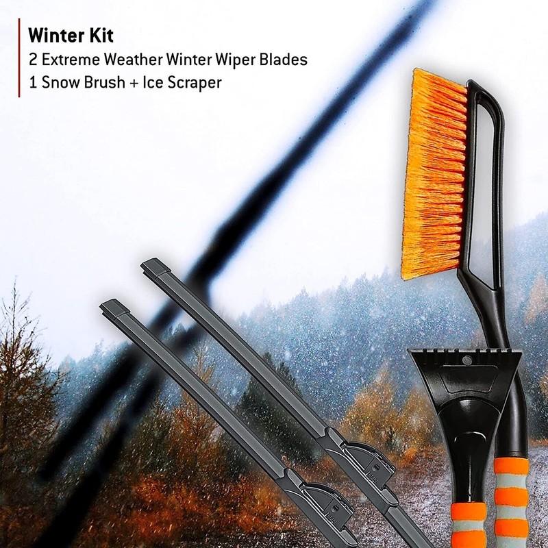 TRICO White 19 & 18 Inch 2 Pack with Snow