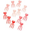Kotobuki Food Picks for Bento Boxes, Pink and Red Hearts