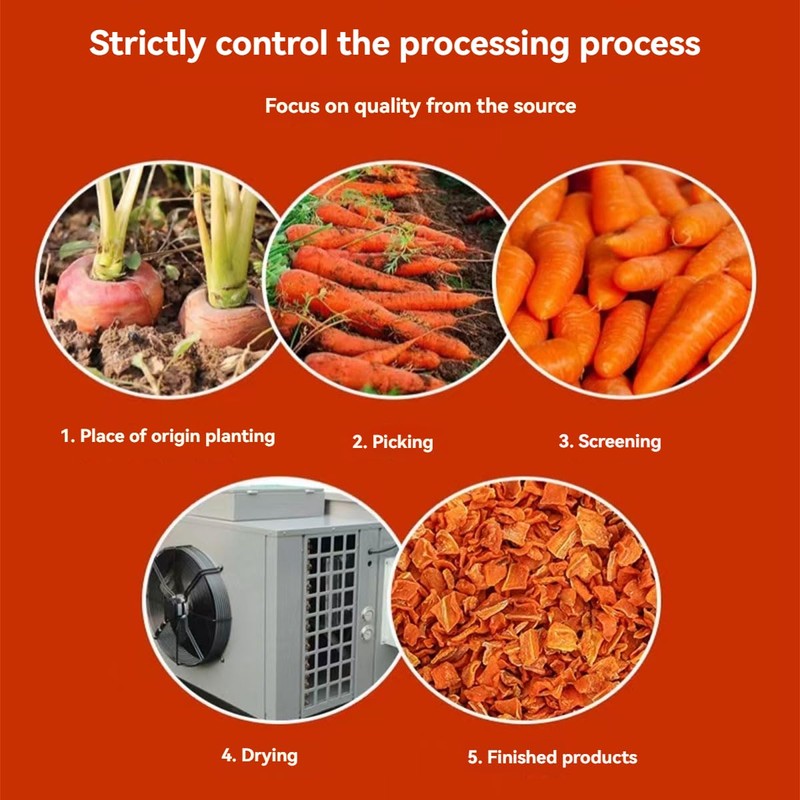 Diced carrots 250g/8.81OZ,Dehydrated Carrot Cubes Carrot,dried vegetables.