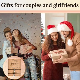 Matching Bracelets for Best Friends Female Birthday Gifts for Women Friendship Gifts for Long Distance Friend Couple Bracelets for Boyfriend and Girlfriend Anniversary Presents for Him Husband Wife