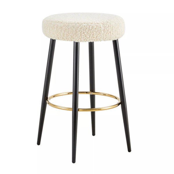 Unbranded Set of 2 Bar Stools Upholstered Bar Chair Barstools