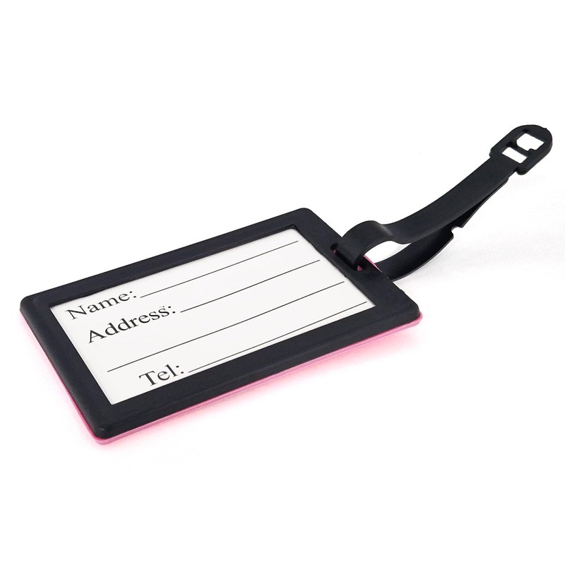 Hands Off Pink Novelty Luggage Suitcase ID Address Travel Tag