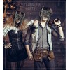 Attitude Studio Steampunk Gladiator Half Mask Robot Goggle Costume -