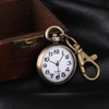 ALIENWOLF Vintage Round Classical Pocket Key Chain Watch Pendant