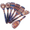 comfoyar Pakkawood Wooden Spoons for Cooking, 7 Pieces Kitchen Cooking