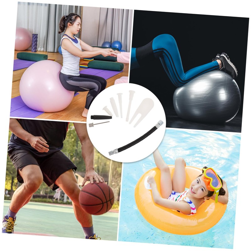 NOLITOY 5 Sets Inflator Accessories Kit for Exercise Balls Includes