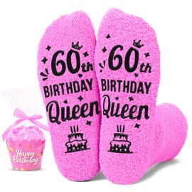 HAPPYPOP 60th Years Old Birthday Gifts - Socks for 60 Year Olds, Ideal Gifts for 60 Year Old Woman
