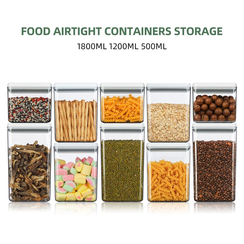 SETLUX Food Airtight Containers storage with Lids 3 Pack (1800ml