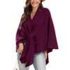 Moss Rose Womens Elegant Shawl Wraps Soft Open Front Poncho
