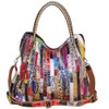 RainboSee Women OverSize Random Multicolor Purse Handbag Large Capacity Satchel