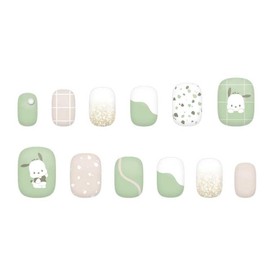 Kamio Japan 035170 Pochacco Nail Tip, Short Nail Type, Finger, Nail, Nail Clip, Stylish Tip False Nail