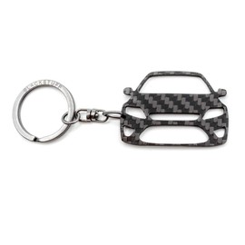 BlackStuff Carbon Fiber Keychain Keyring Ring Holder Compatible with Mondeo MK4 2007-2014 BS-186