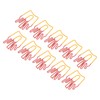 100Pcs Paper Clips Cute French Fries Shape Electroplating Process Lightweight