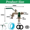 Double Outlet Garden Tap, Double Outside Tap Kit Universal with