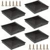 4x4 (3.5inx3.5in) Fence Post Caps, 6 Pack Deck Post Caps