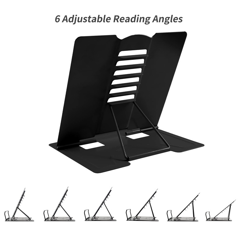 Metal Book Stand Adjustable Book Holder for Reading