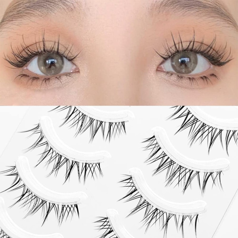 Musegetes False Eyelashes, 4D False Eyelashes, Natural False Eyelashes, Ultra