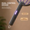 3-in-1 Foldable Rechargeable Electric Mosquito Swatter with Wall-Mount Mode
