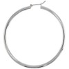 2 3/8 inch sterling silver 60mm Hoop Earrings 3mm tube