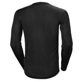 Helly Hansen Men's LIFA Stripe Performance Long Sleeve Crewneck Thermal Baselayer Top, 998 Black, XX-Large