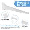 16 Pack Slatwall Knife Shelf Bracket, 10 inch Heavy Duty