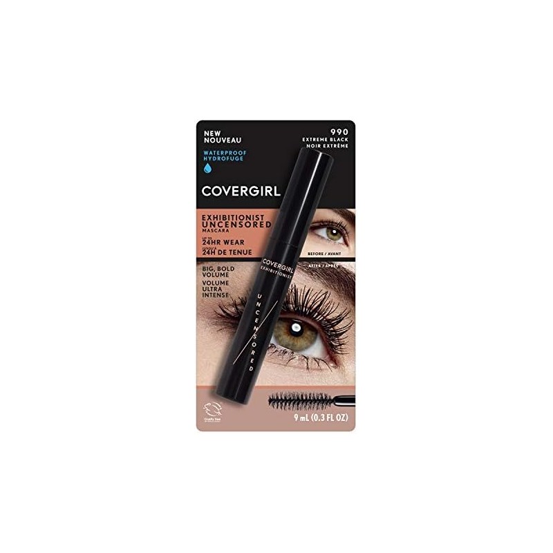 COVERGIRL CG Exhibitionist Mascara Mascara Regular Extreme Black Wp 990