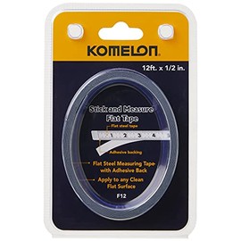Komelon F12 - Cinta métrica plana de 12 pies con palo y medida